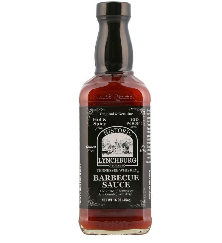 Historic Lynchburg Tennessee Whiskey Hot and Spicy Barbecue Sauce SKU 104